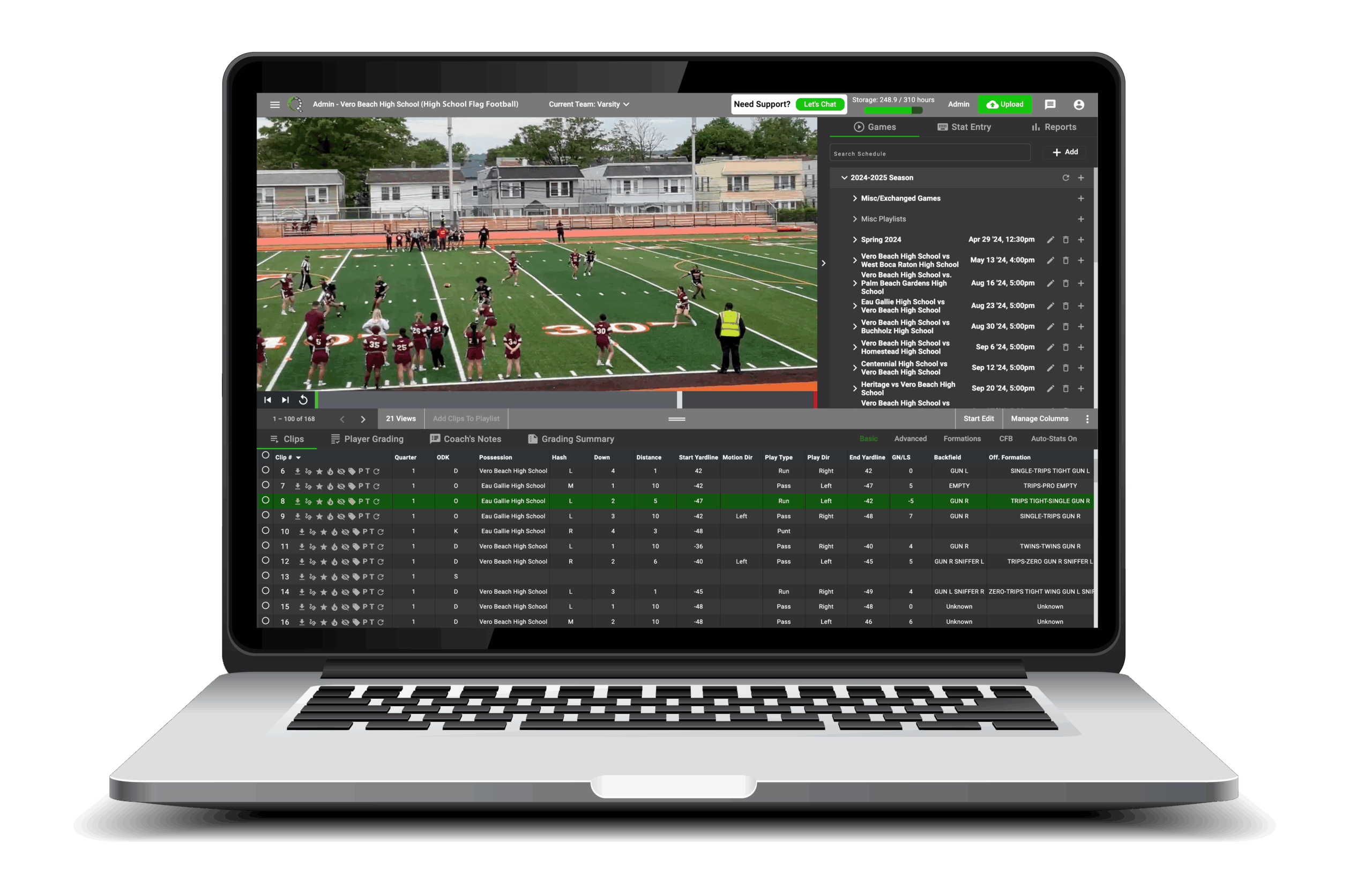 Football analysis software telestrations